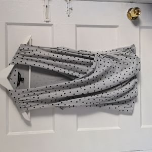 41 HAWTHORN Benni Wrap Front Ruched Knit Top